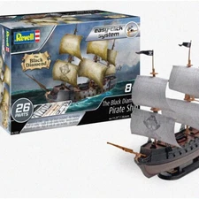 Black Diamond Pirate Ship Kit - Build Your Own 1:350 Scale