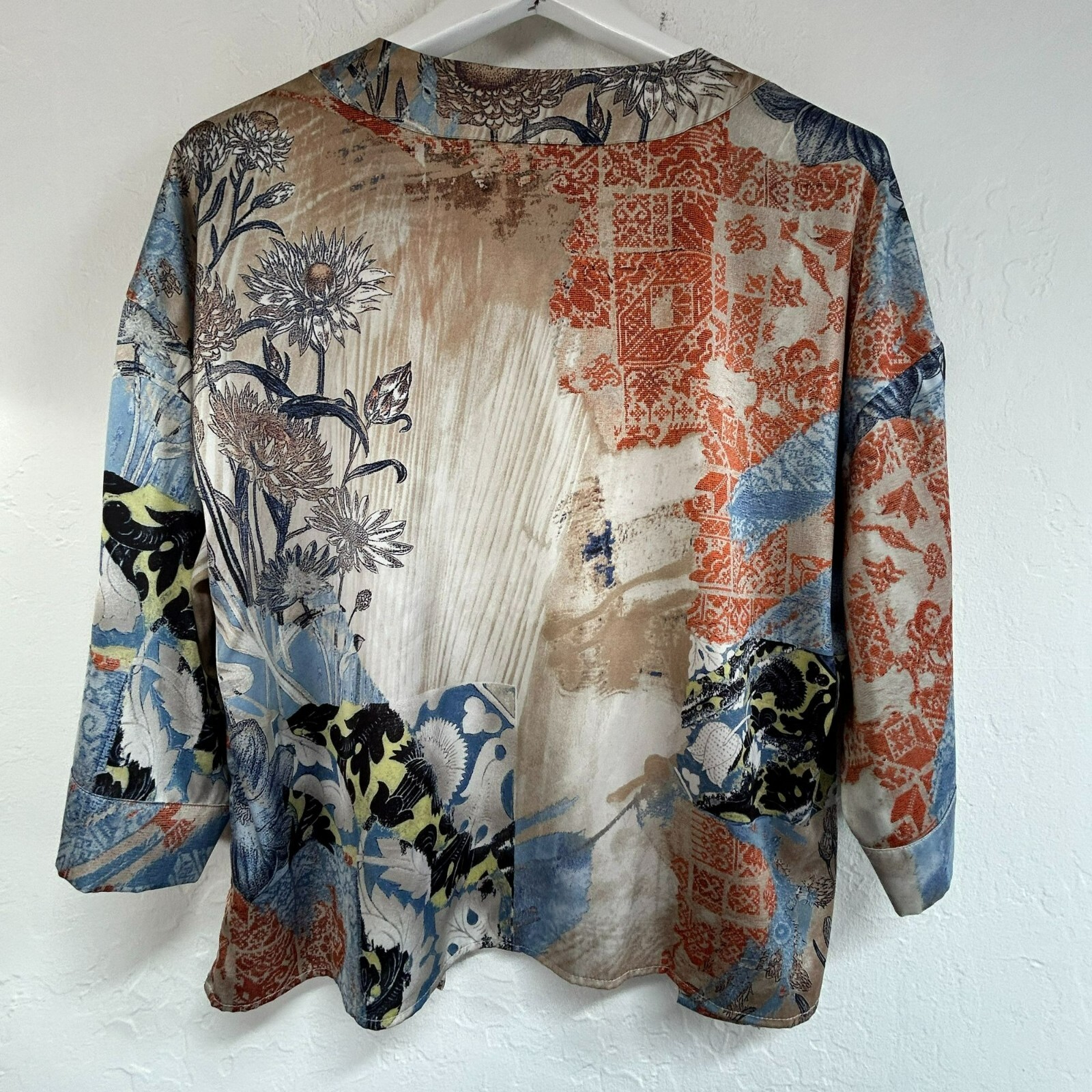 Chico's Women's Patchwork Print Open Front Casual… - image 2