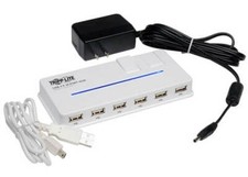 AC Powered 10 port USB 2.0 HUB Hi Speed w/ A.C. adapter Tripp-Lite U222-010-R