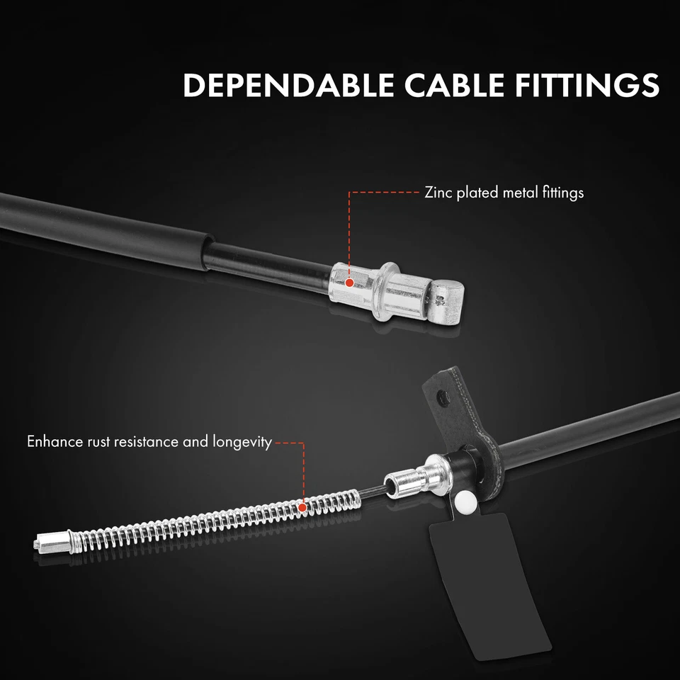 2x Rear Left & Right Parking Brake Cable for Hyundai Accent 1995-2002 5977022000 - Image 4 of 4