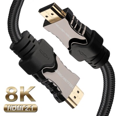 Ultimate IN 2025, 8K HDMI v2.1 Cable 7680p 4K 3D Hi-Speed Ethernet ARC HEC Lot