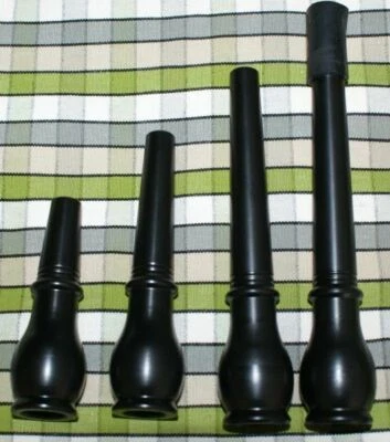 McCallum Bagpipe Mouthpiece 6 inches Black Polypenco Plastic Bagpipes Pipes