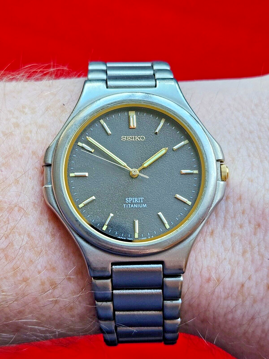 Neo-Vintage Seiko Spirit Titanium JDM Mens Watch - 7N01-7100
