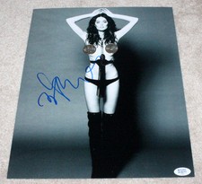 NICOLE TRUNFIO SEXY VICTORIA'S SECRET MODEL SIGNED AUTHENTIC 11X14 PHOTO w/COA 