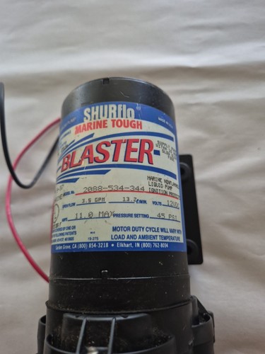 ShurFlo Shur Flo 12V 3.5 GPM blaster marine tough water pump 45psi Tested Good - Picture 4 of 7