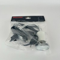 Briloner LED Klemmleuchte Weiß-Chrom Flexarm Leselampe Klemmlampe GU10 3W