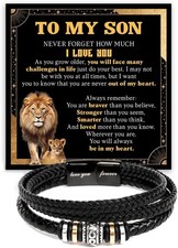 To My Son Love You Forever Bracelet From Mom Dad With Heartfelt Message Eleg