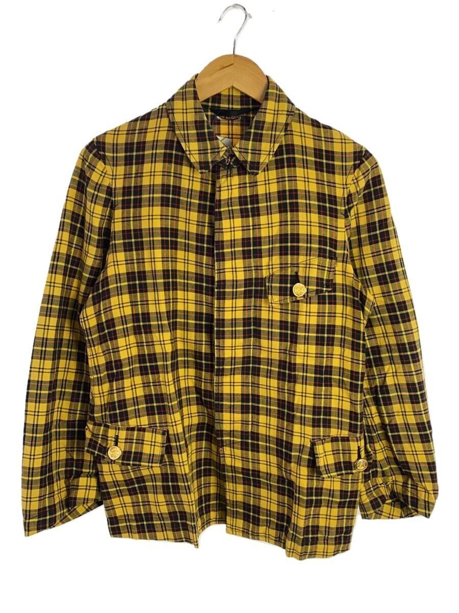 COMME DES GARCONS ALTRA GIACCA S COTONE GIALLO CHECK GQ J026 usata
