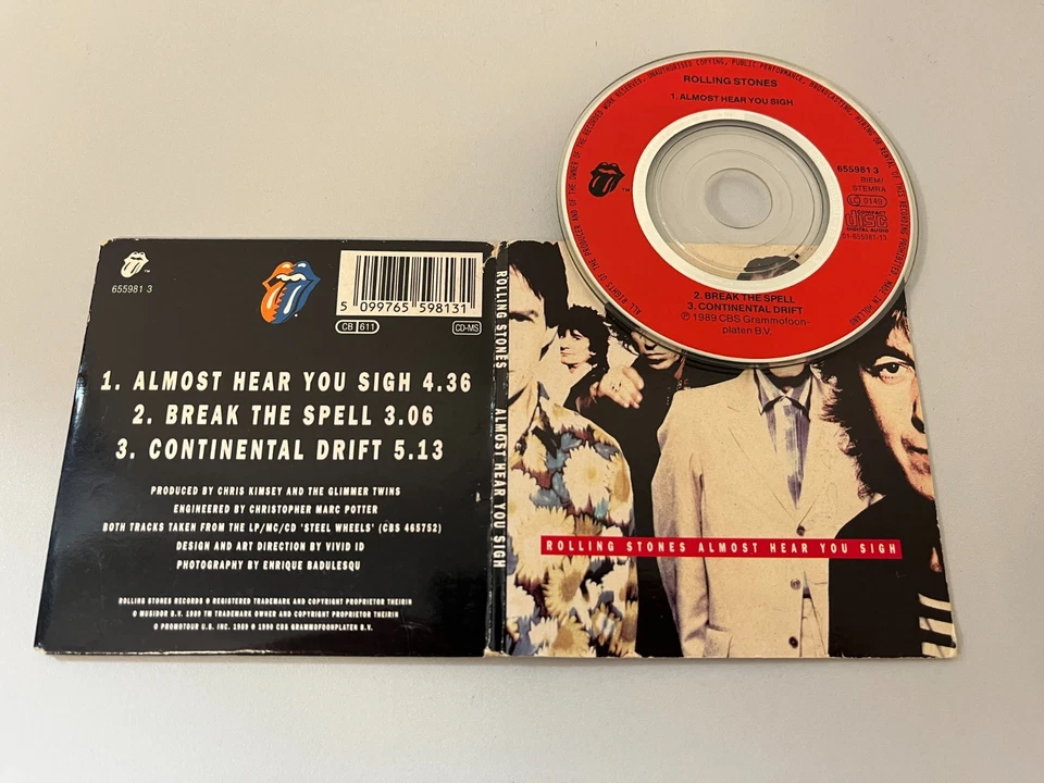 Rolling Stones – Almost Hear You Sigh - 3 INCH Mini CD Single © 1990 (655981 3) - Bild 2 von 2