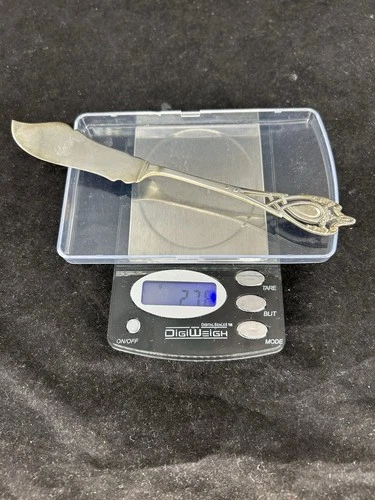 Monticello Lunt Sterling Silver Master Butter Knife Silverware No Mono Flatware