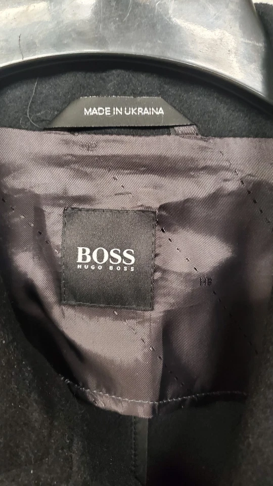 NEW Hugo Boss Men's Wool Cashmere Jacket Chester Car Coat Minimalist 44R - Image 2 of 4