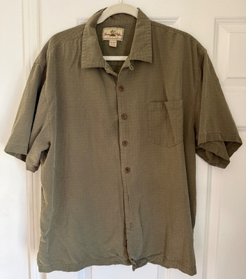 MEN'S SEVEN PALM 100% SEDA SILK CASUAL BUTTONED SHIRT! XXL