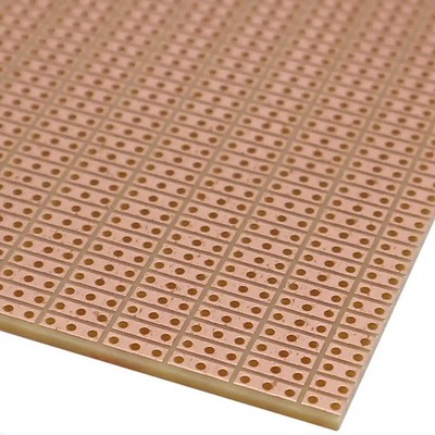 Lochkettenplatine 3-fach 100x50x1,5mm RM2,54 Cu 35µm Streifen Lochraster Board