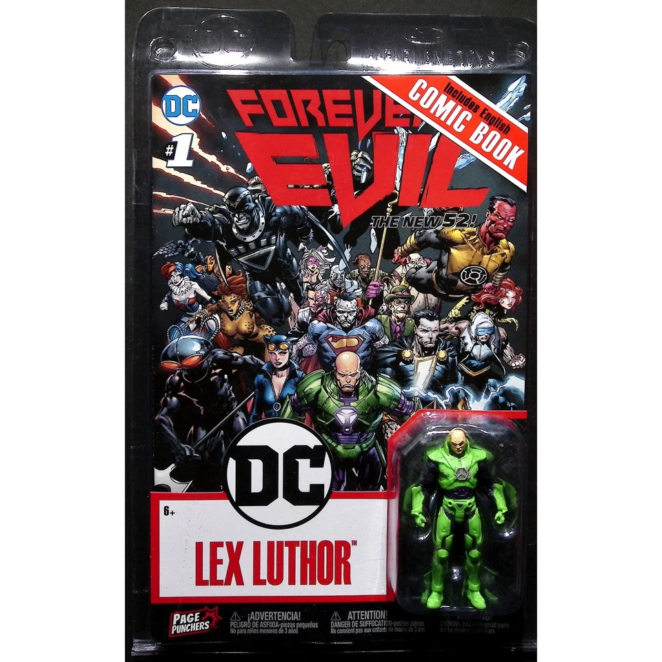 DC Universe Page Punchers 超人 Lex Luthor Flash 漫画书可动人偶套装 — 第 4/4 张图片