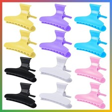 Large Butterfly Hair Clips 12 Pack Sectioning Styling Cutting Coloring 3.2 Inch
