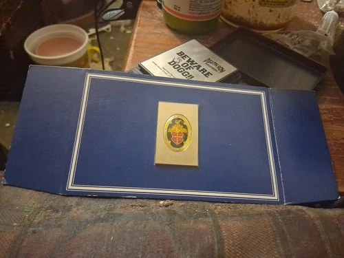 Sterling SILVER Packard AUTOMOBILE  ENAMELED EMBLEM Ignot BAR Franklin Mint 23 G