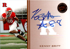 2009 Press Pass Signings Kenny Britt #PPS-KB Rookie Auto RC Rutgers Titans