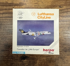 Herpa Wings 1:500 Lufthansa CityLine Canadair Jet "Little Europe" D‐ACJH