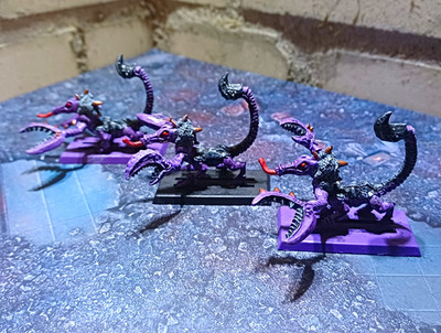 Warhammer 40k 3x Fiends of Slaanesh Chaos Daemon Metal OOP Warhammer Fantasy Rar