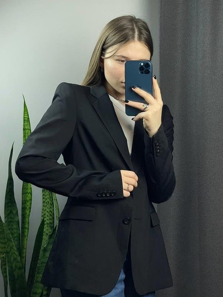 Women Filippa K Blazer Black Wool 38