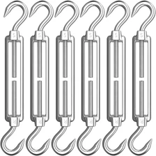 M5 Turnbuckle Hook and Hook, Turnbuckle 304 Stainless Steel, Heavy Duty Wire Rop
