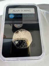 2022 Alan Turing BU 50p Fifty Pence Coin Brilliant Uncirculated in slab 