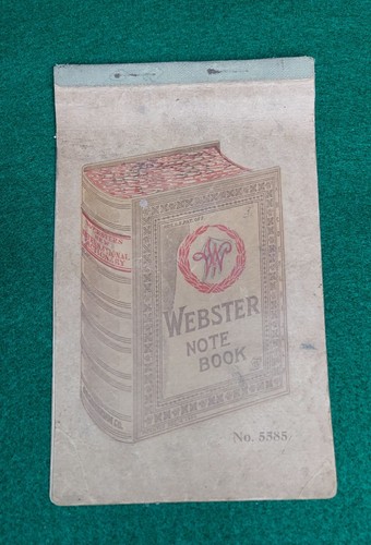 Antique 1928 Handwritten Farm Store Ledger Animals Equipment Webster Note Book