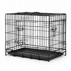 Pet Cage Strong Metal Dog Carrier With Removable Tray Puppy & Cats Crate 48"
