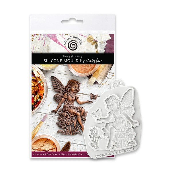 Cosmic Shimmer Silikonform Forest Fairy GießForm FüR Resin, Soft-Clay & Basteln-image
