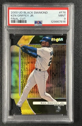 POP 1! KEN GRIFFEY JR. PSA 9 2000 UPPER DECK BLACK DIAMOND #R76 FINAL CUT 75/100