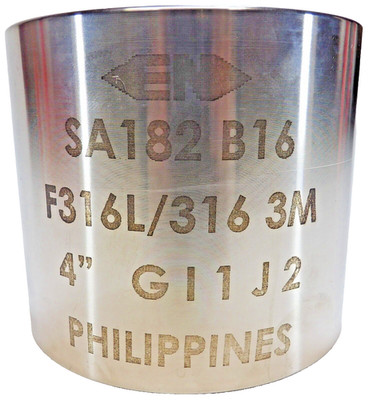 EN 4'' Coupling SA182 B16 F316L/316 3M Stainless Steel Pipe Fitting GI1J2