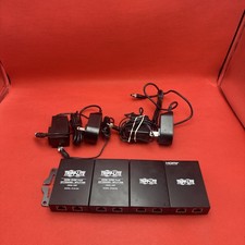 Lot Of 4 Tripp Lite Hdmi Over Cat 5 Extendersplitter Model B126-002 Lot Of 4 Tripp Lite Hdmi Over Cat 5 Extendersplitter Model B126-002
