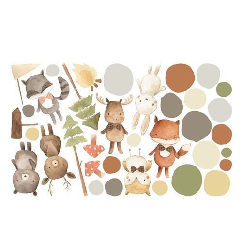 Animal Wall Decals Kindergarten Sticker Children's Room Stickers | eBay ...