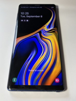 Samsung Galaxy Note9 128GB Ocean Blue Unlocked SM-N960U S Pen + Original Box