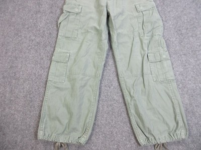 Supreme Cargo Pants Mens 32 Green Utility Drawstring Hem Multi