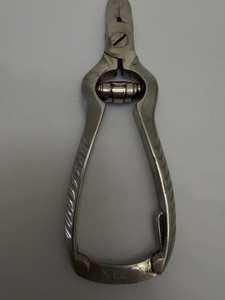 Solingen Curved Steel Nail Nipper Silver 5 Inch Manual Manicure Tool