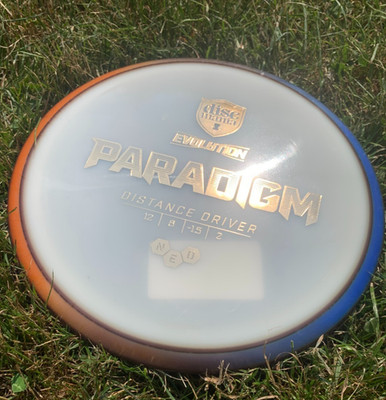 Discamnia Paradigm Evolution NEO Dye Radiant Blue Orange Disc Golf