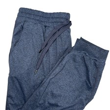 Quince Womens Medium Blue Heathered Jogger Sweatpants Activewear Athleisure