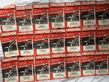 LIVERPOOL HOME PROGRAMMES ~ 1967 to 1969 ~ YOU CHOOSE WHICH ONES YOU WANT