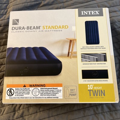 Intex 10'' Standard Dura-Beam Airbed Mattress - Pump Not Included TWIN