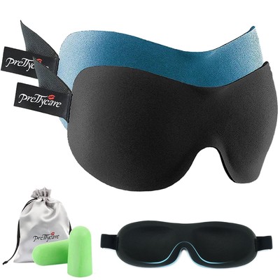PrettyCare Sleep Mask 2 Pack,Eye Mask for Sleeping 3D Contoured Sleeping Mask