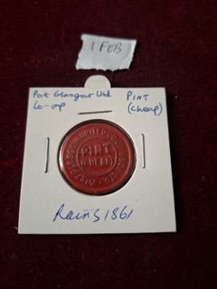 Port Glasgow United Coop Society Ltd 1 Pint Cheap Token