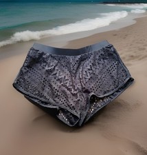 swimwear swimming bikini bottom lace crochet cutwark look black xl 16