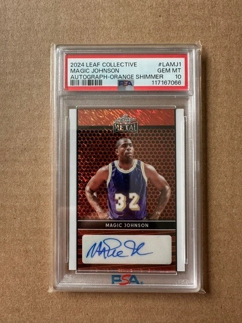 Magic Johnson Professional Sports Authenticator (PSA) Basketball