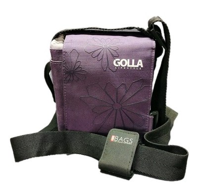 Purple Golla Lifestyle Camcorder Camera Satchel Shoulder Bag w/Magnetic Closure 