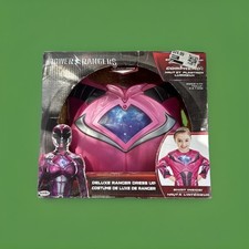 Power Rangers Deluxe Ranger Dress Up Shirt  Light up Chest Armor PINK sz 4-7X