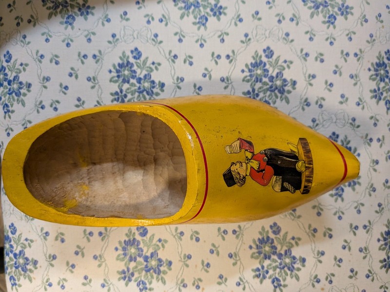 Heineken Holland Beer- Wooden shoe- Decorated with logo & design- Vintage