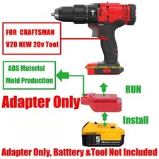 1x Adapter for Dewalt 20v MAX Li-Ion Battery ...