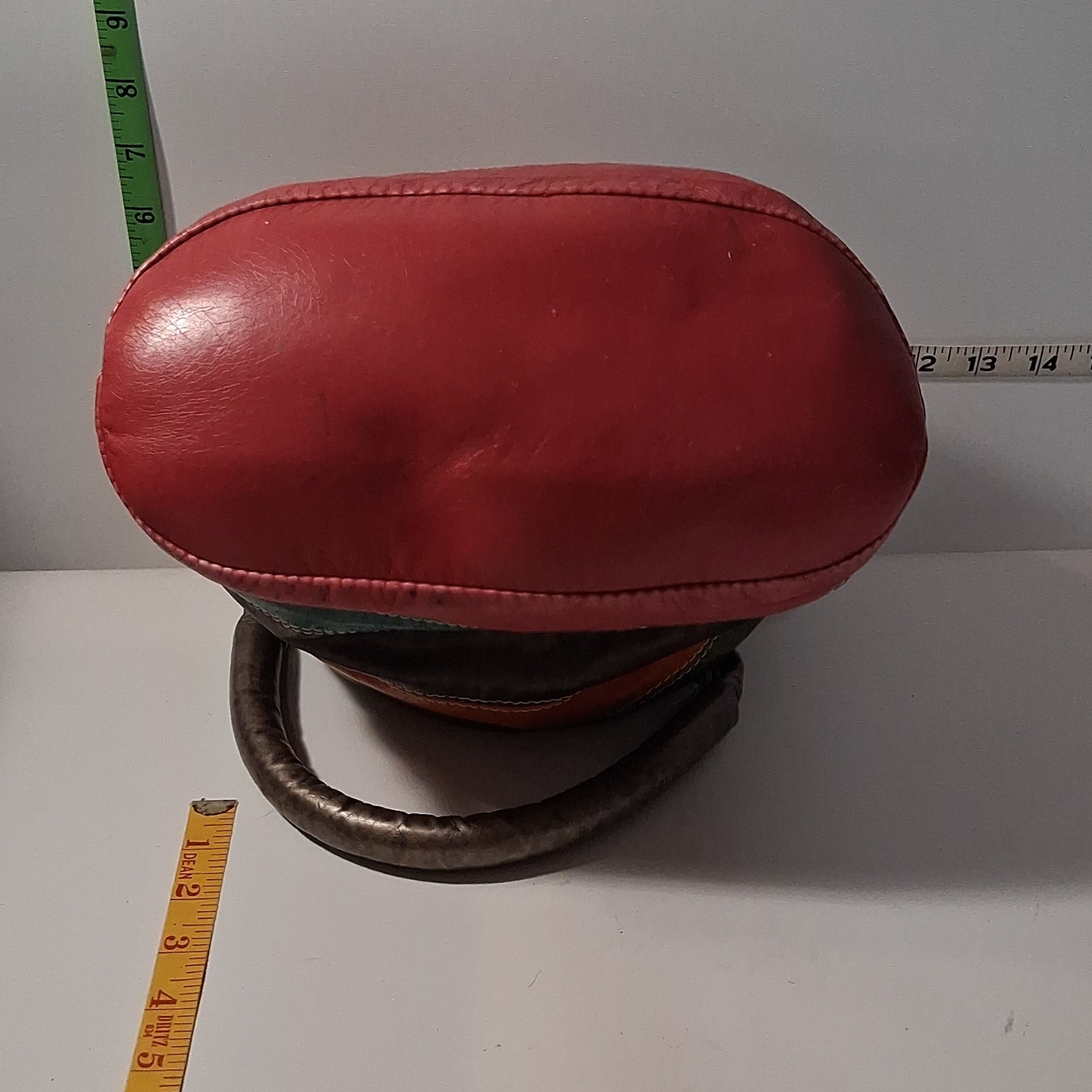 John Romain Multicolor Bucket Drawstring Bag Brai… - image 5