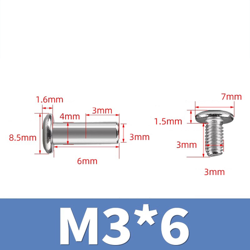 Socket Furniture Connecting Bolts Cupboard Joining Screw | 304 Stainless Steel - Picture 26 of 134